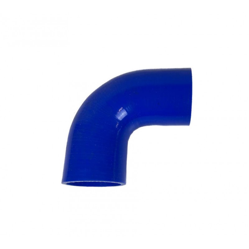 Silikonschlauch 60mm 90° Bogen blau 4 lagig 5mm